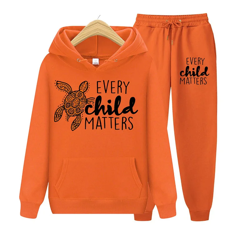 PORTION DONATED!Two-Tone Hoodie & Pants Set