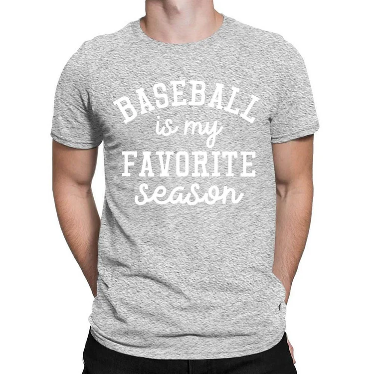 Baseball Is My Favorite Season Men's T-shirt-Annaletters