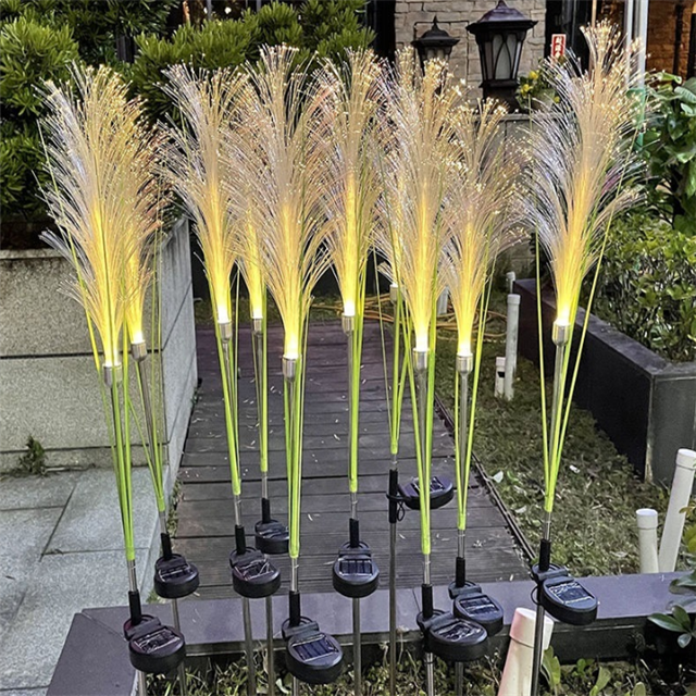 Reed Fiber Optic Light[Outdoor Solar Garden Lights]