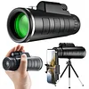 40x60 Adult High Definition Monocular, High Power BAK-4 Prism and FMC Lens Monocular for Smartphone, Suitable for Bird Watching/Wildlife/Hunting/Hiking..