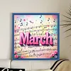 March-18CT Stamped Cross Stitch 25*25cm/9.84*9.84in tapestrymarket