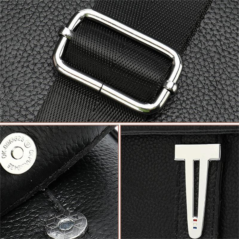 Casual Shoulder Bag Leather Business Simple Flap Type Crossbody Bag