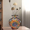 Sonnenblumen-DIY-k&uuml;nstlerische Vase Desktop-Diamantkunst-Kit doppelseitiges Bohrer-Geschenk zu Hause