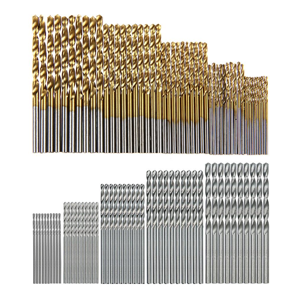 

100pcs 1.0-3.0mm Straight Shank HSS Twist Drills Woodworking Drill Bits Set, 501 Original