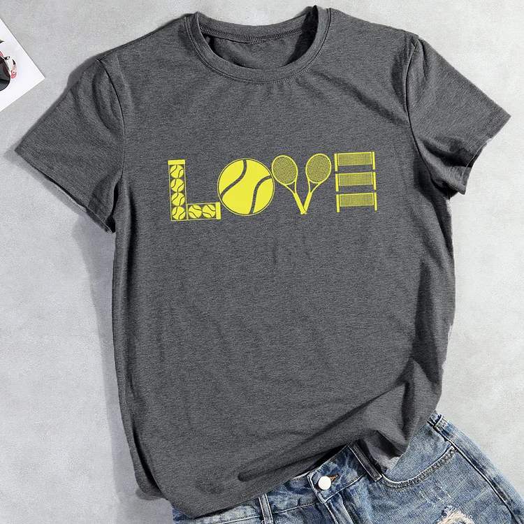 Love tennis T-shirt Tee-013592-Annaletters