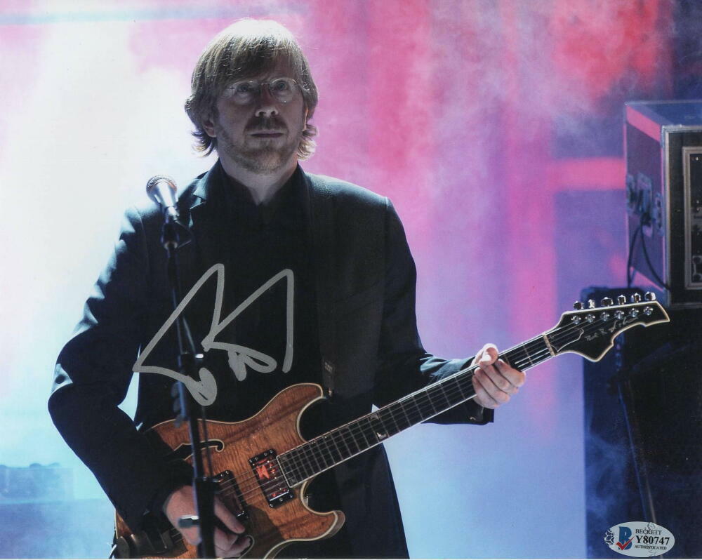 TREY ANASTASIO SIGNED AUTOGRAPH 8x10 Photo Poster painting - PHISH, BILLY BREATHES, LAWN BOY BAS