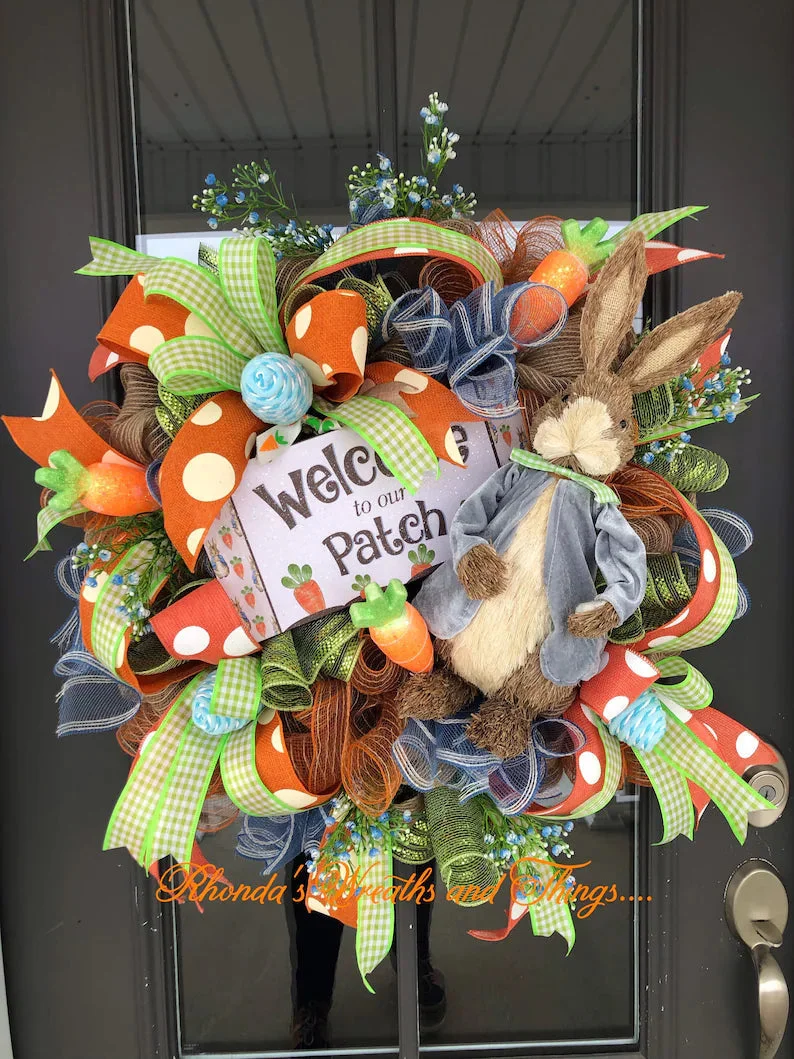 2022 New Easter Decoration - Peter Rabbit Wreath