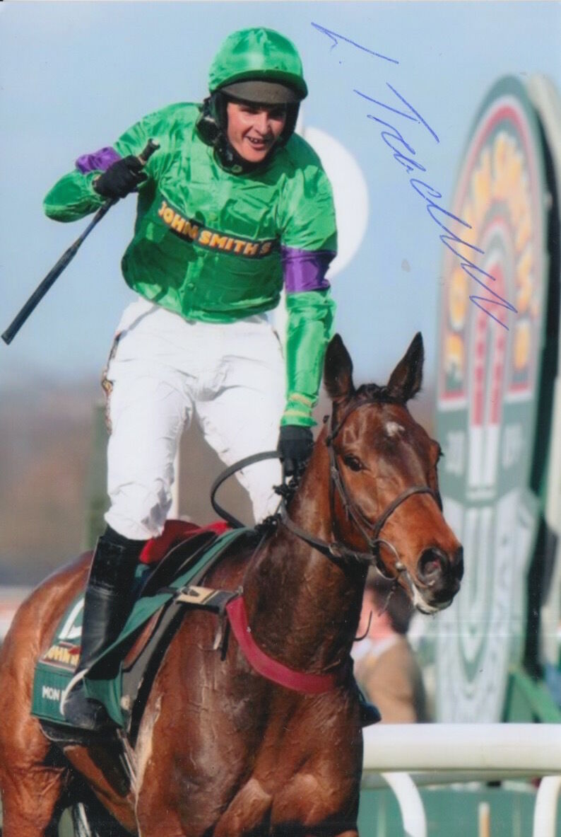 LIAM TREADWELL HAND SIGNED 6X4 Photo Poster painting MON MOME HORSE RACING 1.