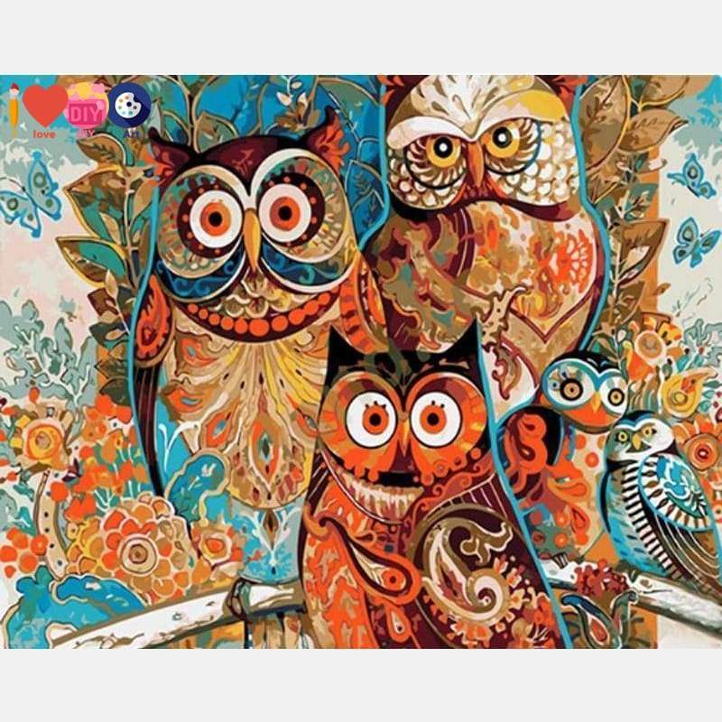 

Artistic OWL – Paint By Numbers - 40*50CM, 501 Original