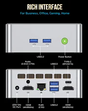 Intel 12th Core i5 12450H Mini PC--NucBox M3