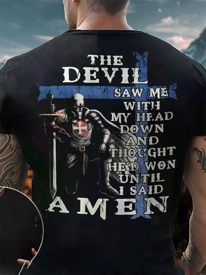 Men's Summer Trend T-shirt 3D Animal Printing Short-sleeved T-shirt-JRSEE