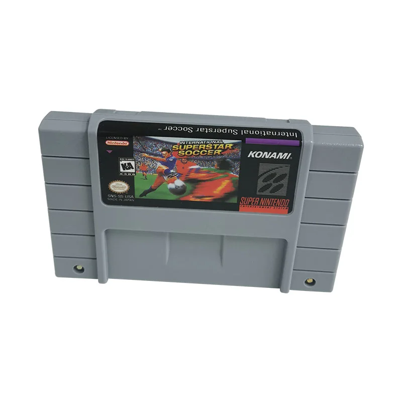 International Superstar Soccer SNES For Super Nintendo Entertainment System - 16 Bit US Version Game Cartridge