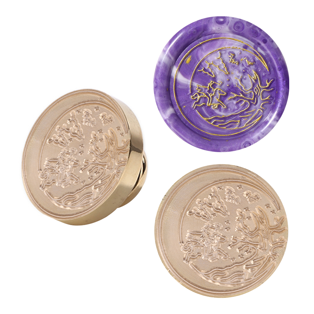 

30mm Moon Sealing Wax Stamp Head - Wax Seal Stamp, 501 Original
