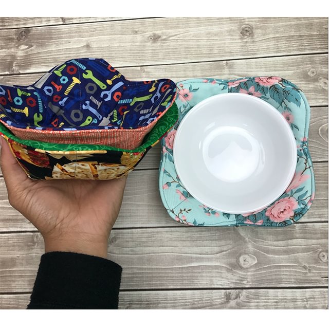Sewing Pattern Printable Microwave Bowl Cozy Template