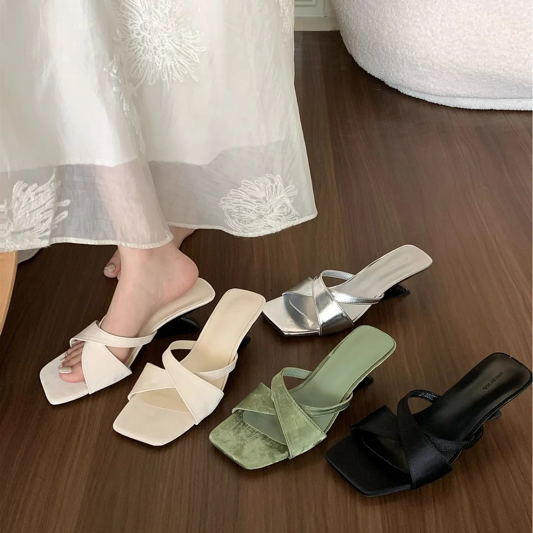 Breakj Breakj Chinese Slope And Cool Slippers Women 2025 Summer New Fairy Style Design Sense Hedley Slippers