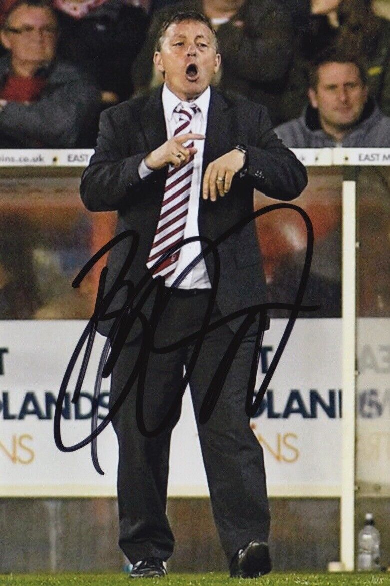 BILLY DAVIES HAND SIGNED 6X4 Photo Poster painting - FOOTBALL AUTOGRAPH - NOTTINGHAM FOREST 15.