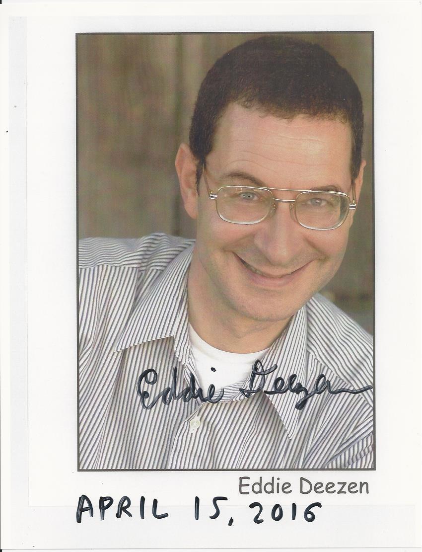 Eddie Deezen signed Photo Poster painting