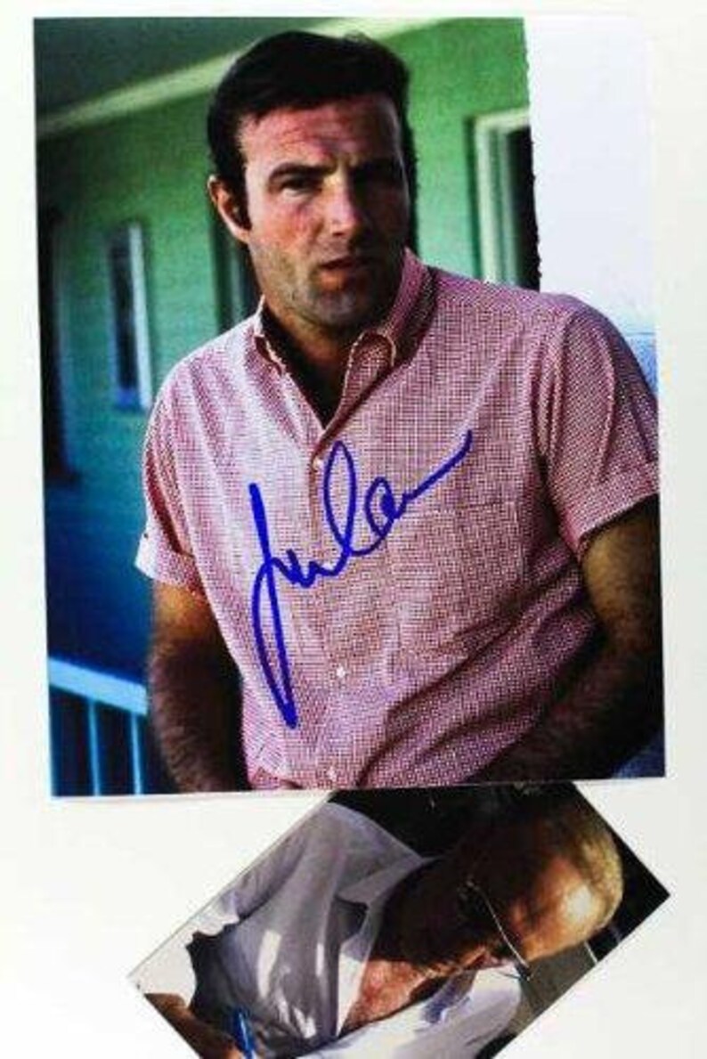 James Caan Autographed Color Glossy 8x10 Photo Poster painting w/ Proof Photo Poster painting