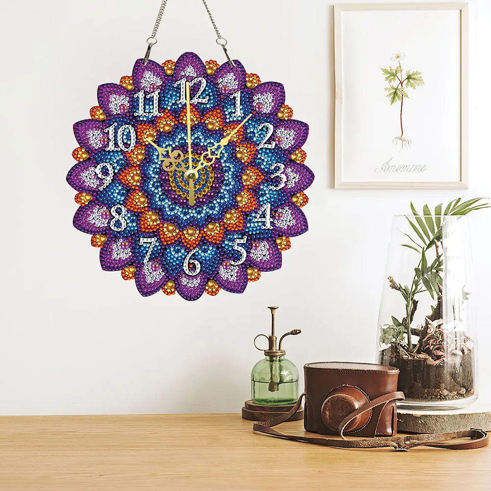 5D DIY Crystal Diamond Clock Handmade Mandala Gifts & Souvenirs