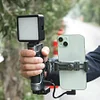Mobile Phone Photography Handle Auxiliary Shooting Equipment Accessories Travel VLOG Selfie Video Expandable Fill Light With Microphone Suitable For IPHONE, Samsung And Other Models