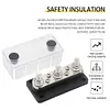 300A Bus Bar 48V Power Distribution Block 3+4 Way Bus Bar Box for RV Marine Boat