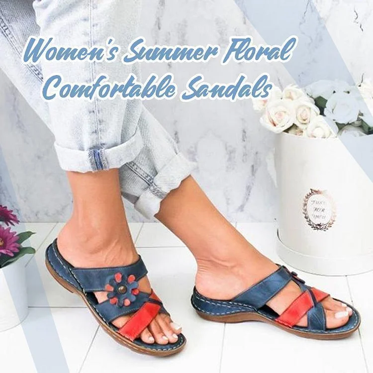 Women's Summer Floral Comfortable Sandals | 168DEAL