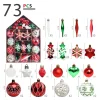 73PCS Home Christmas Tree Hanging Decors Gift Set