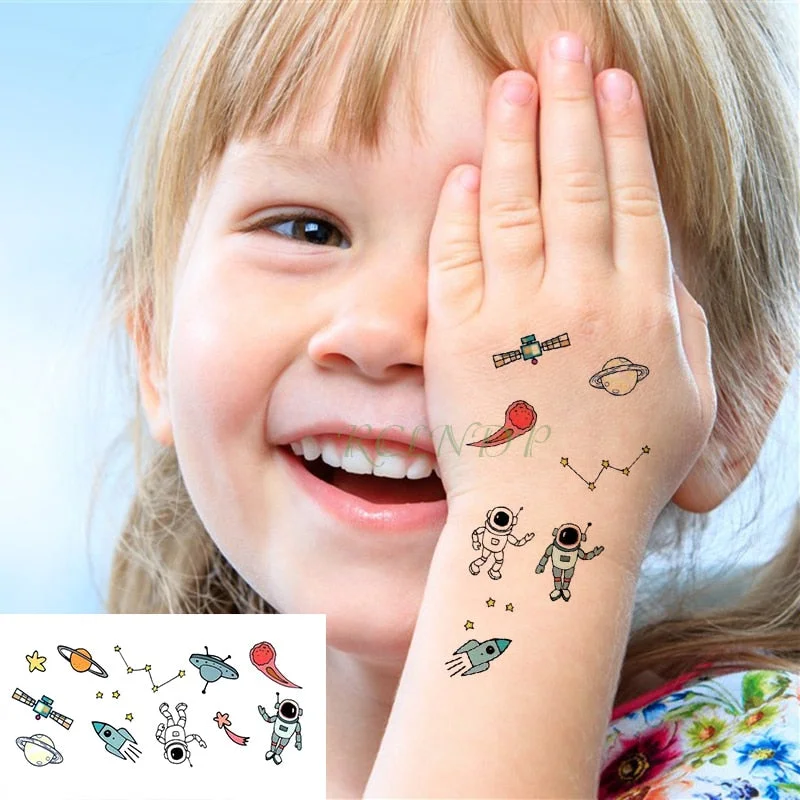 Waterproof Temporary Tattoo Sticker Sun Moon Fake Tatto Flash Tatoo Tatouage hand foot arm For Men Women girl