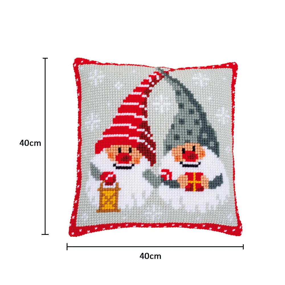 11CT Stamped Cross Stitch Pillow Case - Christmas (Canvas|40*40CM)