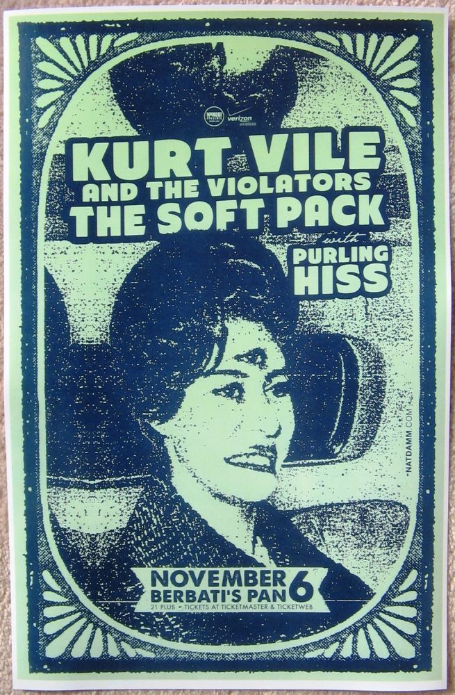 KURT VILE 2010 Gig POSTER Portland Oregon Concert