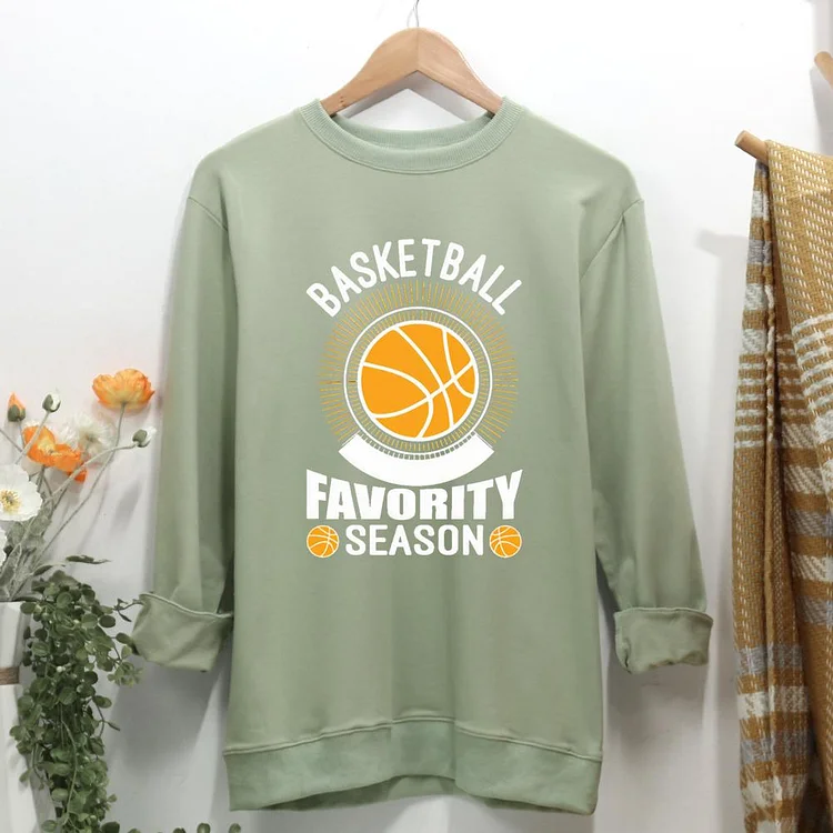 basketball favorite season Women Casual Sweatshirt-0020438