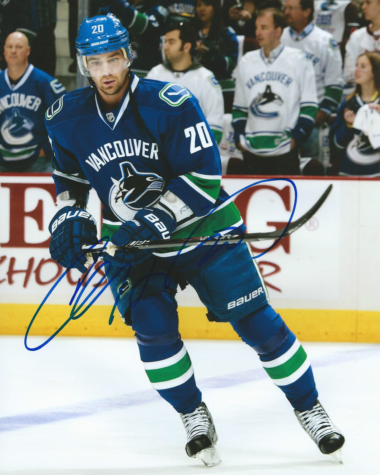 **GFA Vancouver Canucks *CHRIS HIGGINS* Signed 8x10 Photo Poster painting COA**