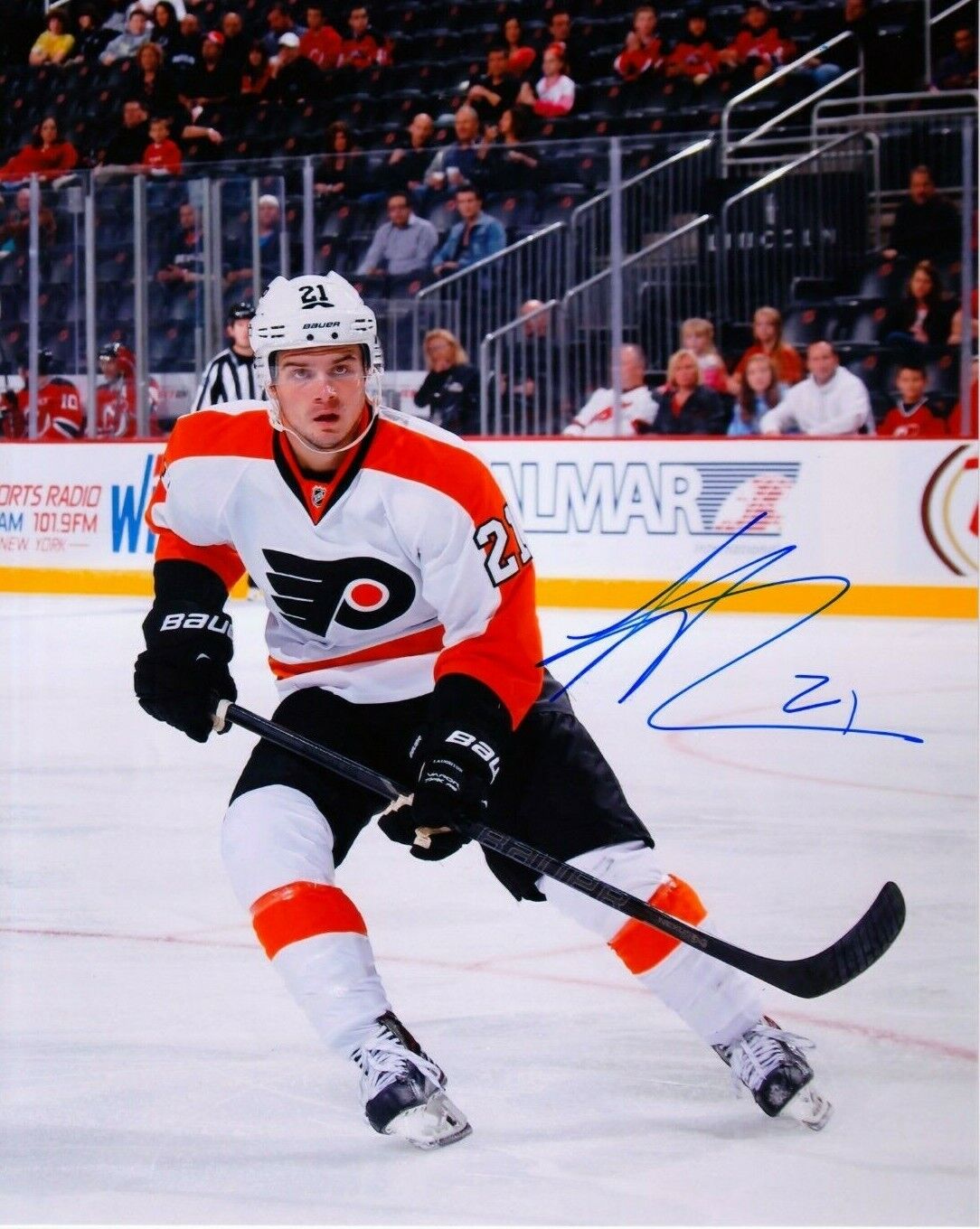 SCOTT LAUGHTON autographed SIGNED PHILADELPHIA FLYERS 8x10 Photo Poster painting