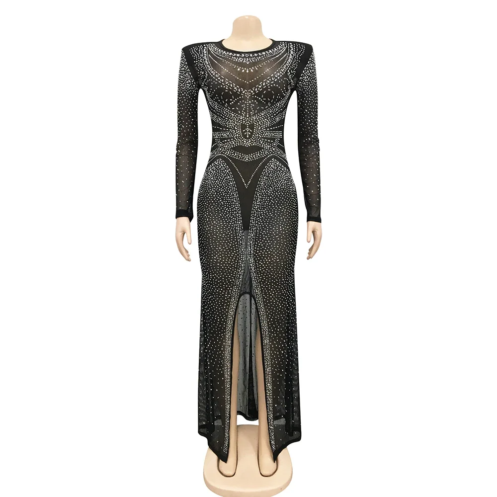 Sexy lace mesh see-through  dress YV47190 main image 1
