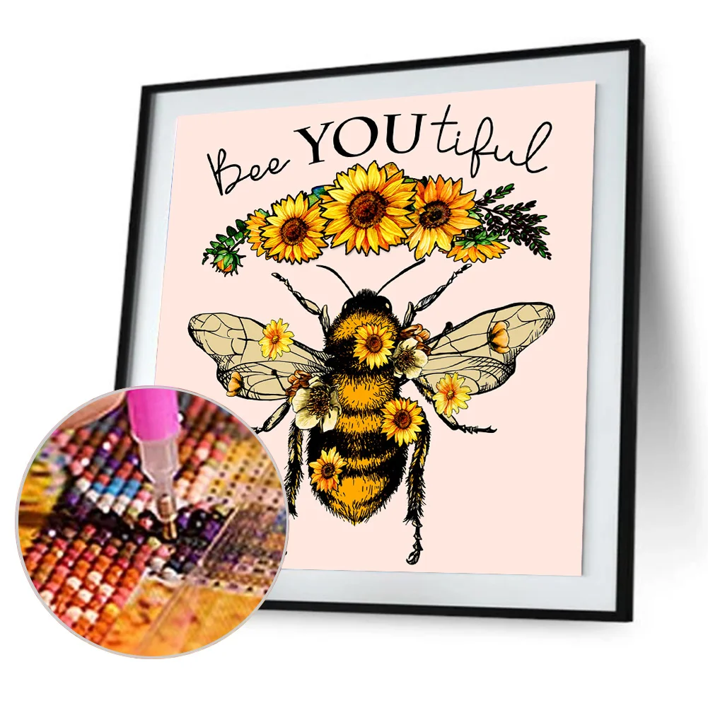 Full Round Diamond Painting 30*30cm - Bee