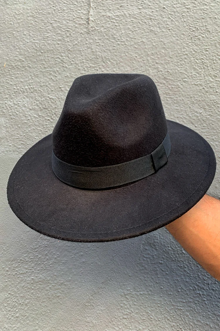 Jazz Fedora Wide Brim Hat