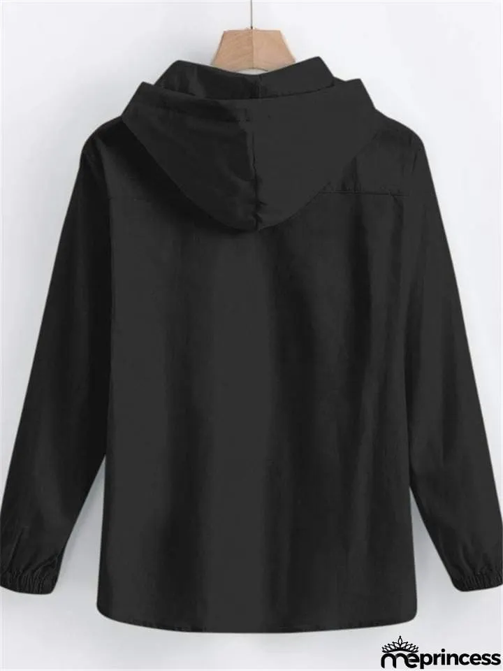 Casual Cotton Linen Long&nbsp;Sleeve Mens Lightweight Hoodie
