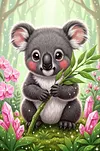 Luxury AB Velvet Diamond Painting Kit - Koala