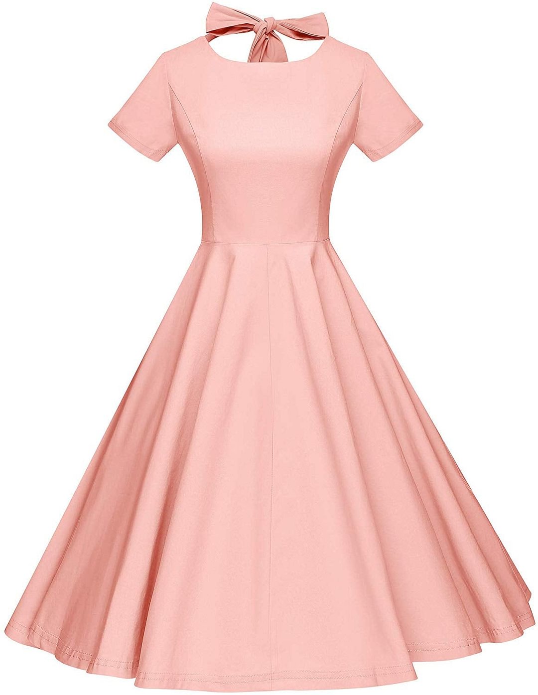 Womens 1950s Vintage Retro Party Swing Dress Rockabillty Stretchy Dress