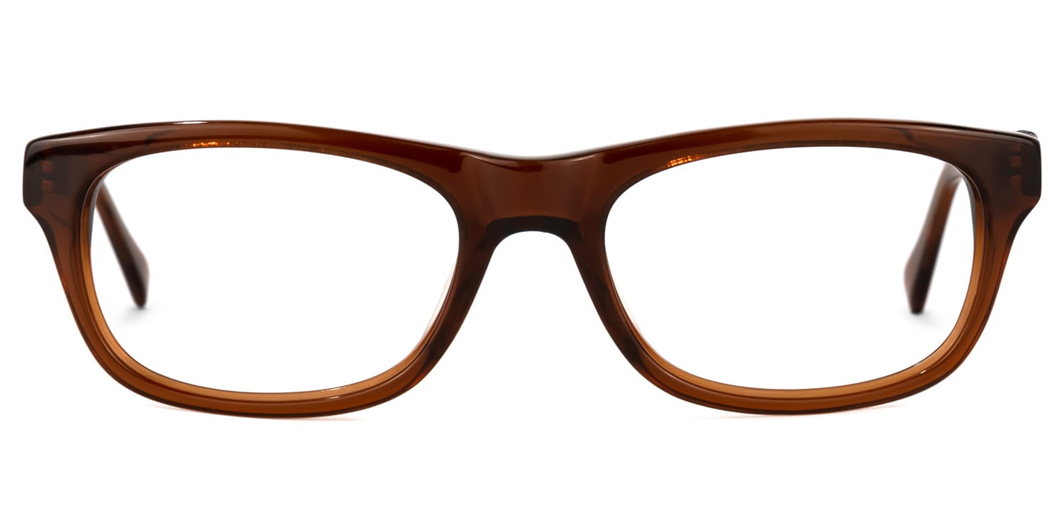 Rethem Rectangle Brown Eyeglasses Vooglam UK