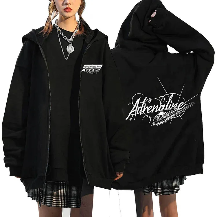 ATEEZ Golden Hour Part: 4 Adrenaline Zip Up Hoodie