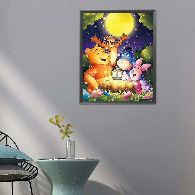 Winnie The Pooh Bear - 5D Diamond Painting - DiamondByNumbers - Diamond  Painting art