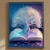 Diamond Painting-DIY Full Round Drill Books Tree