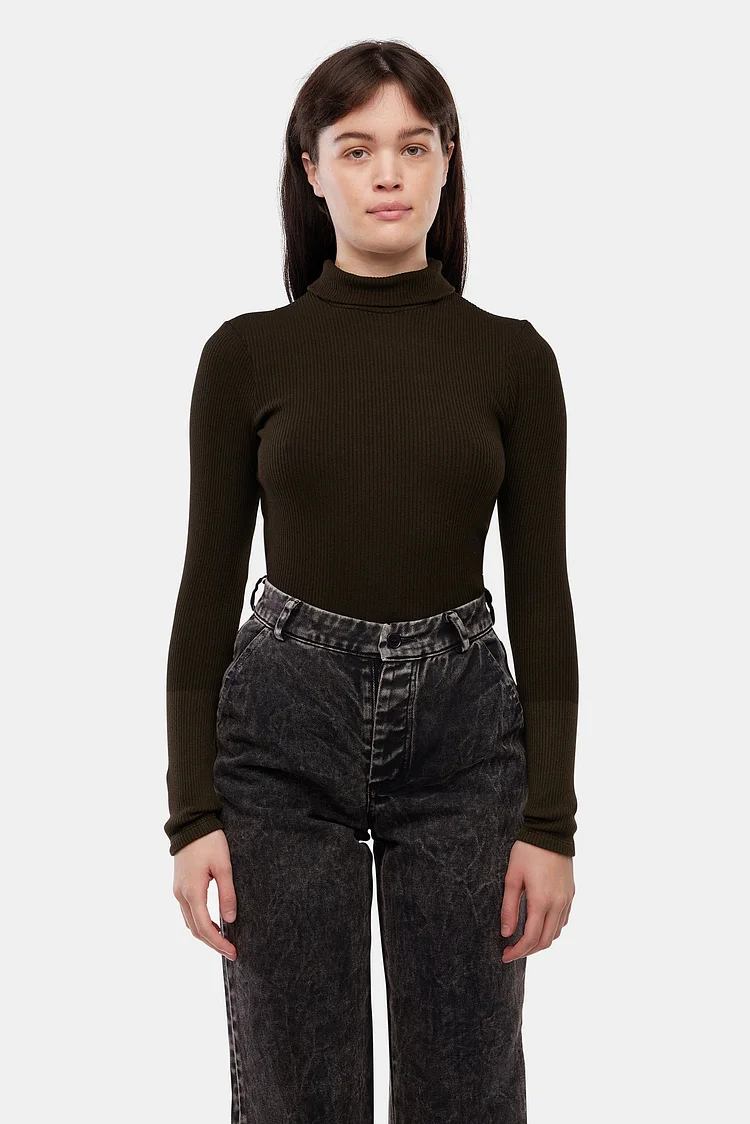 Sweater Rib Turtleneck