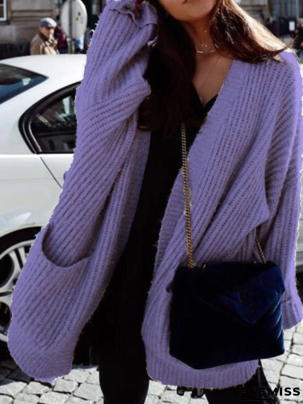 Gray Cocoon Casual Sweater | EGEMISS