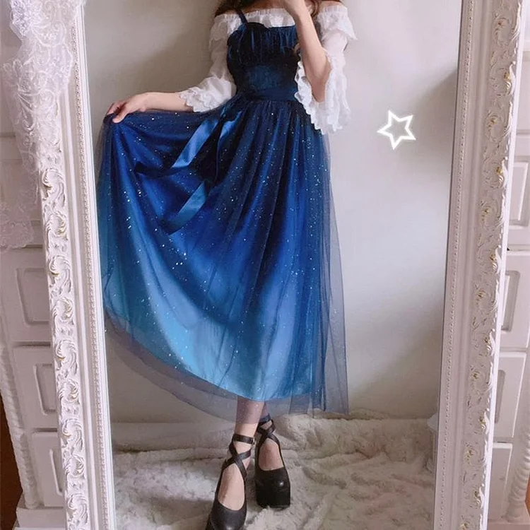 Short Blue Fairy Dress