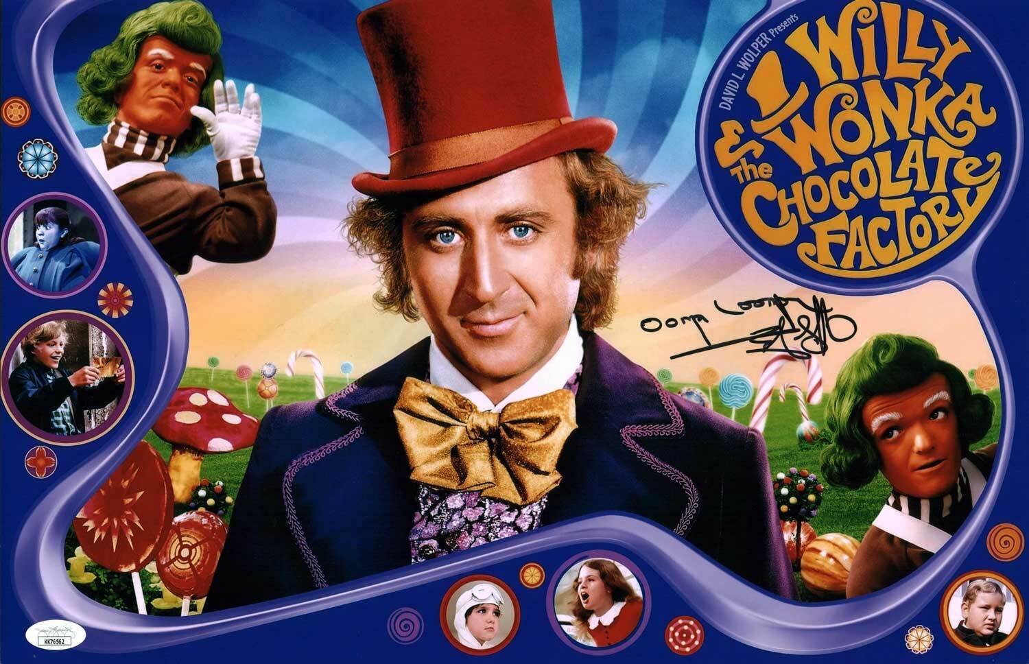 Rusty Goffe Willy Wonka 11x17 Photo Poster painting Poster Signed Autographed JSA Certified COA