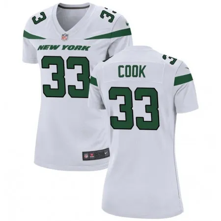 Women's New York Jets #33 Dalvin Cook White Stitched Football Jersey(Run Small) NLTD