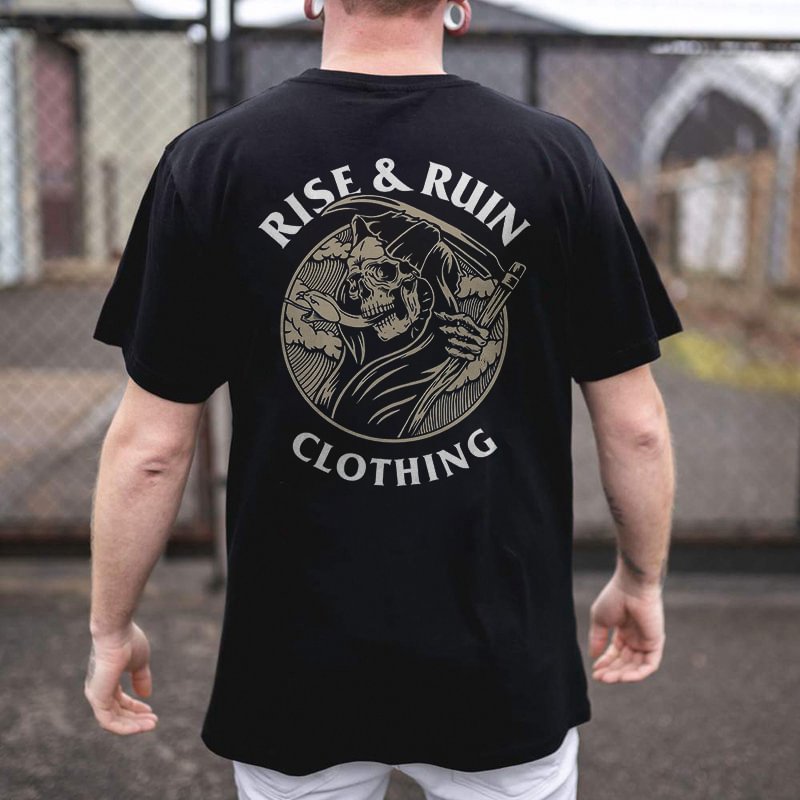 Rise & Ruin Clothing Printed Casual T-shirt -  UPRANDY