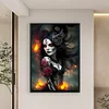 Skull Girl-11CT Stamped Cross Stitch 40*60cm